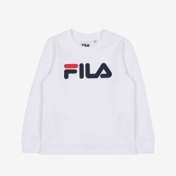 Fila Uno Round - Poikien T Paita - Valkoinen | FI-65887